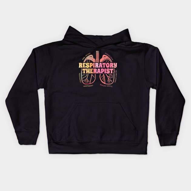 Respiratory-Therapist Kids Hoodie by Tamsin Coleart